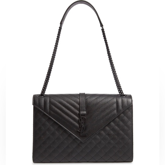 NWT MSRP $3,300 YSL SAINT LAURENT Large TriQuilted Matelasse Grain de Poudre - Picture 3 of 14